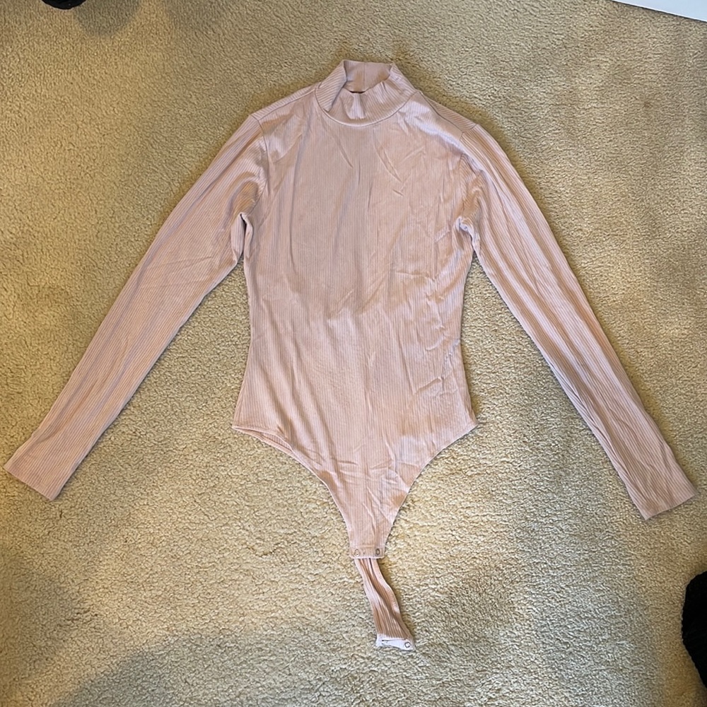 Garage Mock Neck Open Back Bodysuit